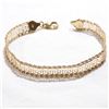 Image 1 : Lady's 10K Yellow Gold Aztec Design Bracelet with Lobster Clasp.  Measures 6 3/4" in length with a t
