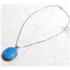 Image 2 : METALSMITHS Sterling Silver Larmar Pendant on 20" Box Chain.