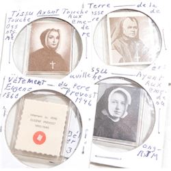 Estate Lot Vintage Catholic Nun Mother Pocket Relics.  You will receive 4 different Relics in this c