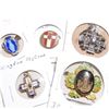 Image 1 : Estate Lot Vintage/Antique Mixed Metals Religious Brooch Collection.  You will receive 5 different b