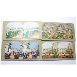 Lot of 4 St. Louis World's Fair Stereoscope Cards. You will receive 4 Different Cards in this lot de