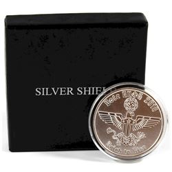 Silver Shield - Vote Bush - 1oz Fine Silver Round (Tax Exempt) Item comes encapsulated in original d