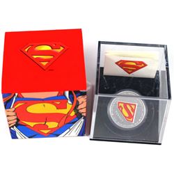 2013 Canada $20 Superman Shield Fine Silver Coins (Tax Exempt). Coin comes with all original mint pa