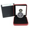 Image 1 : 2004 Canada Desjardins Privy Mark 1oz. Silver Maple Leaf(Tax Exempt) .Coin has toning spots and caps