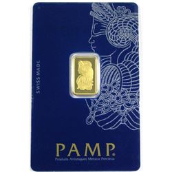 PAMP Suisse 2.5 Gram .9999 Fine Gold Bar in Sealed Plastic (TAX Exempt)