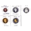 Image 2 : 5x Canada commemorative proof coins: 2003 Gold plated 1-cent ( scuffed), 2002 Jubilee  50-cent, 1952