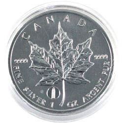 2012 Canada Leaning Tower of Pisa Privy Mark 1oz. Silver Maple Leaf (Tax Exempt).