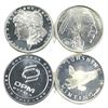 Image 1 : 4x 1oz Fine silver rounds(Tax Exempt) . Lot includes: Buffalo/Indian head design, OPM round,