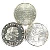 Image 2 : Lot of 3x 1oz Fine Silver rounds. Lot includes: Mercury dime design, 1974 USS Constitution Ship, and