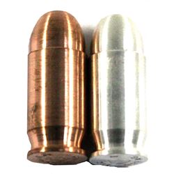 1oz Copper & 1oz Fine Silver Bullets. You will receive 1 of each bullet in both metals. 2pcs (TAX Ex