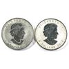 Image 2 : 2005 Rooster & 2013 Year of the snake 1oz .9999 fine silver maple leaf ( Tax Exempt) 2pcs