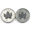 Image 1 : 2015 Year of the Ram & 2018 Canada $5 Edison Light Bulb  1oz .9999 Fine silver maple leaf (Tax Exemp