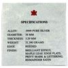 Image 3 : 1999 Canada $5 year of the Rabbit Privy Mark Silver Maple Leaf with COA ( Tax Exempt)