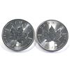 Image 1 : 2019 & 2020 Canada 1oz .9999 fine silver maple leaf ( Tax Exempt). 2pcs