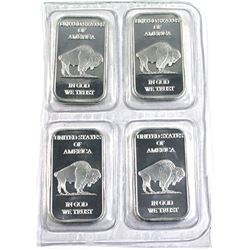 4x United States Buffalo 1oz .999 Silver Bar (TAX Exempt)