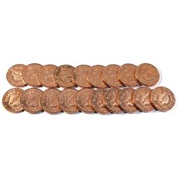 19x Pure Copper -  1oz .999 Pisces Fine Copper coins (Tax Exempt) 19pcs