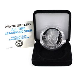 Limited Edition Wayne Gretzky No. 99 LA Kings 1oz .999 Fine Silver Round Coin (Tax Exempt)