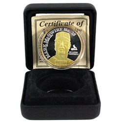 Mark McGwire 1 oz. silver with 24K gold plating "most home runs in season" St. louis Cardinals Medal