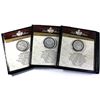 Image 1 : 1939,1958 & 1964  First Commemorative Mint coin Sets in Presentation Folders. 3pcs