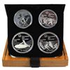 Image 1 : 1976 Canada Montreal Olympics  $5 & $10 4-coin Sterling Silver proof Set