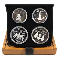 1976 Canada Montreal Olympics Series III $5 & $10 4-coin Sterling Silver proof Set in Original Packa
