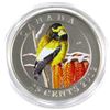 Image 1 : 2012 25-cent Birds of Canada - Evening Grosbeak