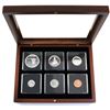 Image 1 : 1967 Silver Proof-Like year set in mahogany finish display case.