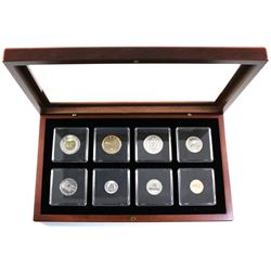 2000 Canada Specimen year set with Map Medallion in  wooden display