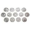Image 3 : 2001-2003 Festival of  Canada Sterling Silver 50-cent 13-coin set in original display. Set comes wit