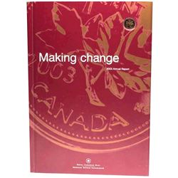 2003 Royal Canadian Mint's Annual Report with Gold Plated 1-Cent. Still sealed in Original packaging