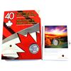Image 1 : 2005 Canada Uncirculated Dollar with Interactive CD-ROM & 2005 Canada Saskatchewan 25-cent first Day