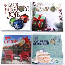 2015 Holiday, 2018 Holiday, 2018 Oh Canada & 2018 Birthday Commemorative gift sets. 4pcs