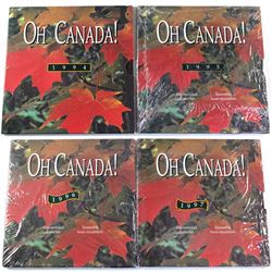 1994,1995,1996 & 1997 Canada Oh Canada gift set . 4 sets