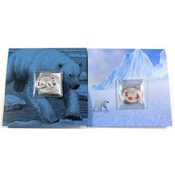 2014 Canada $50 Polar Bear ($50 for $50 #1) Fine Silver & 2016 Canada $25 True North Fine Silver Coi