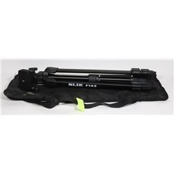 SLIK BRAND ADJUSTABLE CAMERA TRIPOD WITH BAG