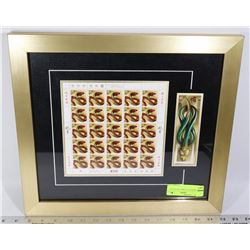 FRAMED 2013 STAMP COLLECTION
