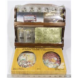 VINTAGE SEALED WOODEN SPICE