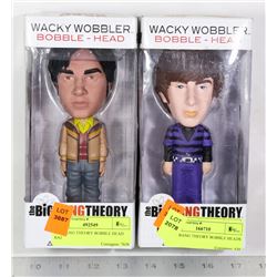 2 BIG BANG THEORY BOBBLE HEADS