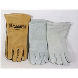 3 PAIRS OF WELDING GLOVES