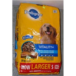 BAG OF PEDIGREE DOG FOOD
