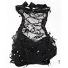 Image 1 : PEECABOO 1PC WOMENS BLACK SHEER/ EMBELLISHED HALTER