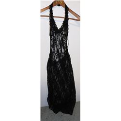 PEECABOO 2PC WOMENS BLACK LACE INTIMATE NIGHT