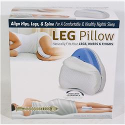 NEW LEG PILLOW: ALIGNS HIPS, LEGS, & SPINE