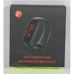NEW TEMPERATURE MEASURING BRACELET NEW IN RETAIL BOX