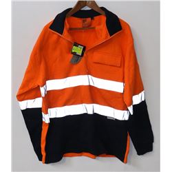 NEW 3M BRAND MENS SIZE XL HI VIS WORK SWEATER