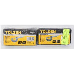 SEALED 2 TOLSEN MICROMETER METRIC TOOLS