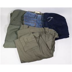 BOX OF WOMENS JEANS - BLACK CARGO PANTS SIZE 5