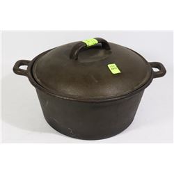 CAST IRON POT, 10" ACROSS, 4-1/2" TALL HOUSEHOLD