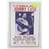 Image 1 : JOHNNY CASH CONCERT POSTER 1986 RADIO CITY
