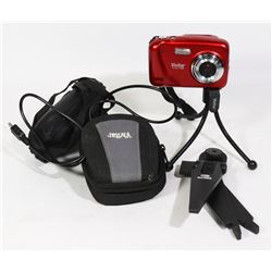 VIVITAR VIVICAM T022 DIGITAL CAMERA WITH 2 TRIPODS